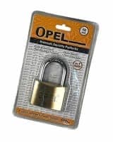 OPEL 50mm Heavy Duty Brass Padlock / Cadeado de Latão de Alta Segurança 50mm OPEL
