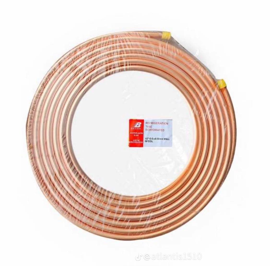 Dehydrated Copper Tubing Coil for Refrigeration & AC / Tubo de Cobre em Rolo para Refrigeração e Ar Condicionado